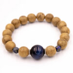 Chuỗi hạt Trầm Huơng 10ly phối Ngọc Lưu Ly (Lapis Lazuli) và Sodalite - Ảnh 3