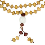 Chuỗi MALA Trầm Hương bẻ kẽm xích, Hạt nút 6ly x 8ly - Ảnh 2